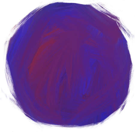Circle oil brush grung painting circle space background illustration artの写真素材