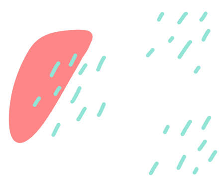 KId pastel fun colorful freeform organic boho doodle shape hand draw illustration elementの写真素材