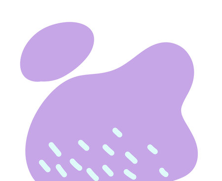 Soft organic shape blob pastel form elements for decoration illustration setの写真素材