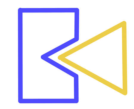 Geometric lines in various shape colorful primary color doodle illustration
