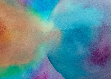 Watery watercolor full background paper and paint texture wallpaper artの写真素材