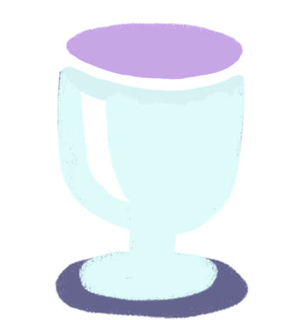 Pastel coffee doodle element minimal freeform style hand drawn illustration artの写真素材