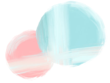 pastel oil painting brush texture geometric circle circular shape elements illustration artの写真素材