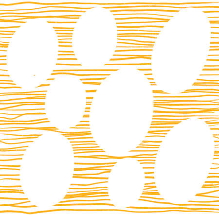 Japanese style doodle pattern decoration drawing blue and gold color hand sketch style illustration art elementの写真素材