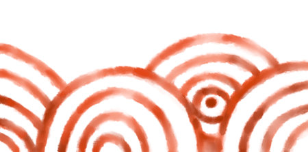 Cirfle swirl concentric cycle watercolor illustration element water drop effect artの写真素材