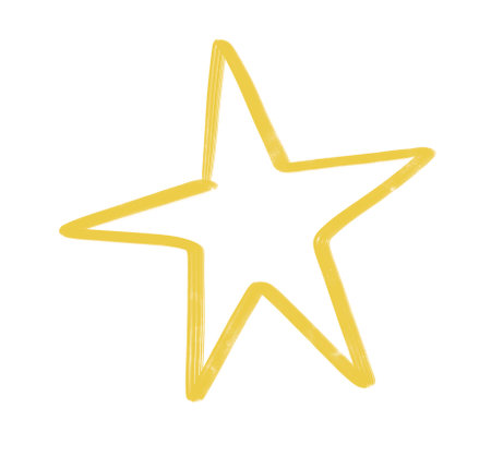 star doodle freehand sketch drawing shape form abstrct element of night sky shiningの写真素材