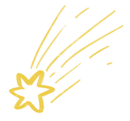 star doodle freehand sketch drawing shape form abstrct element of night sky shiningの写真素材