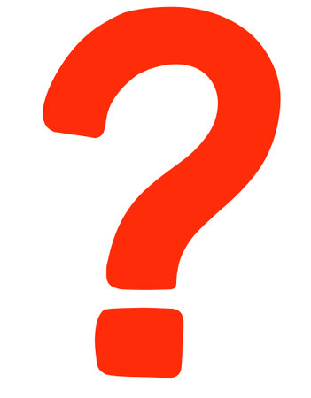 Question mark with color doodle symbol icon hand drawn illustrationの写真素材