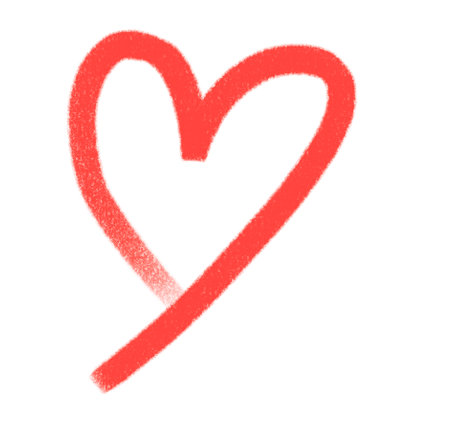 Valentine heart love shape deocration hand drawing illustration element artの写真素材