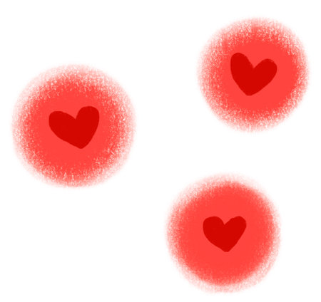 Valentine heart love shape deocration hand drawing illustration element artの写真素材
