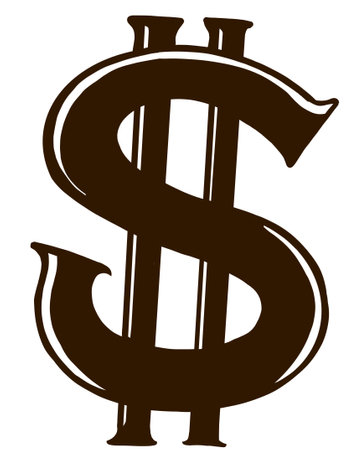 Money symbol dollar icon financial revenue income abstract hand painting drawing illustrationの写真素材