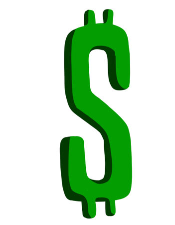 Money dollar symbol icon financial revenue cash abstract hand painting drawing illustration artの写真素材