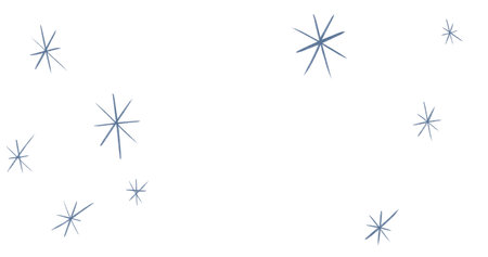 Starry night moon star night sky decorative gold blue ornament illustrationの写真素材