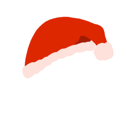 Christmas santa clause red hat element hand drawing illustration artの写真素材