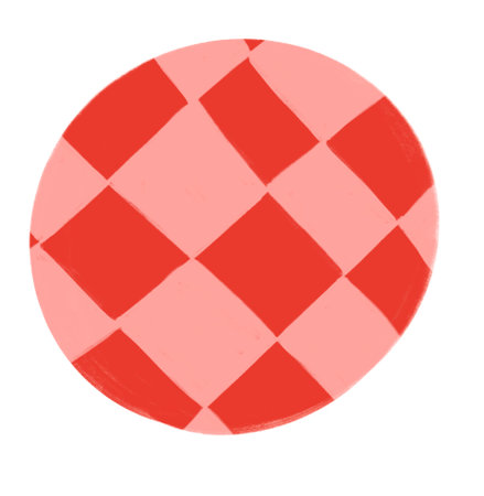 Check checker checkered pattern retro abstract background illustration hand drawing artの写真素材