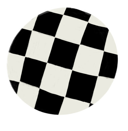 Check checker checkered pattern retro abstract background illustration hand drawing artの写真素材