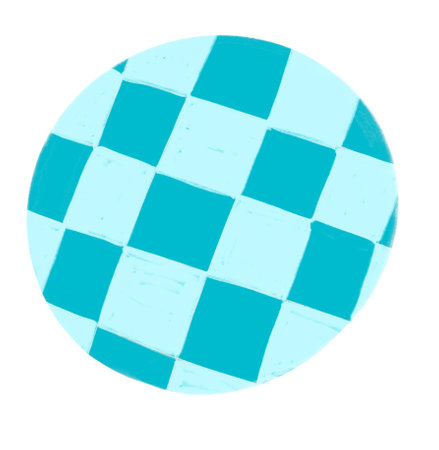 Check checker checkered pattern retro abstract background illustration hand drawing artの写真素材