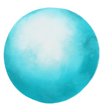 Round sphere circle circlular bubble shape hand painting texture illustration element artの写真素材