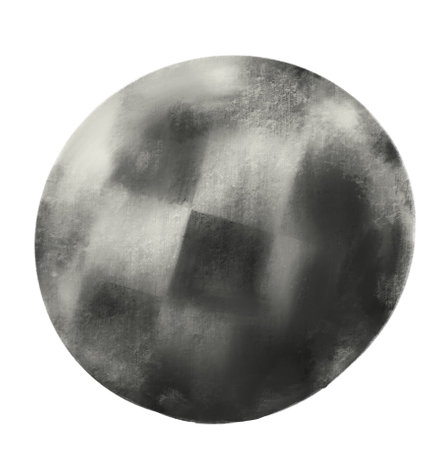 Round sphere circle circlular bubble shape hand painting texture illustration element artの写真素材