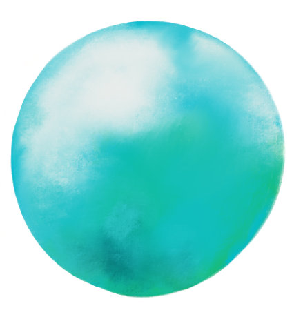 Round sphere circle circlular bubble shape hand painting texture illustration element artの写真素材