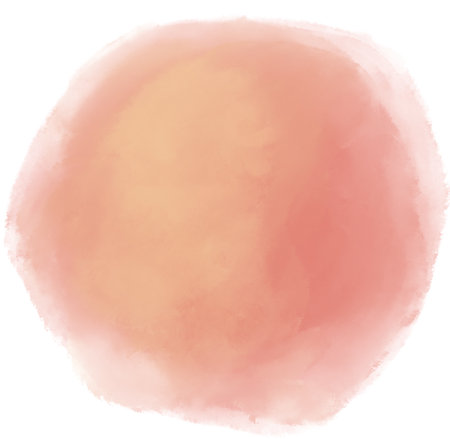 Watercolor wet painting colour blending elements dots brush stroke circle sphere background illustration artの写真素材