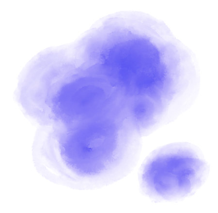 Blue purple watercolor painting spot bubble texture artistic illustration artの写真素材