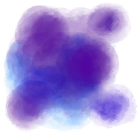 Blue purple watercolor painting spot bubble texture artistic illustration artの写真素材