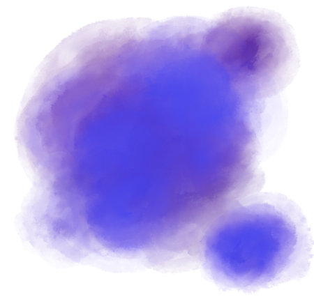 Blue purple watercolor painting spot bubble texture artistic illustration artの写真素材