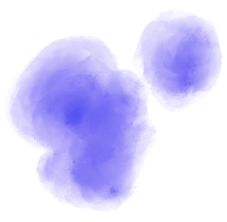 Blue purple watercolor painting spot bubble texture artistic illustration artの写真素材