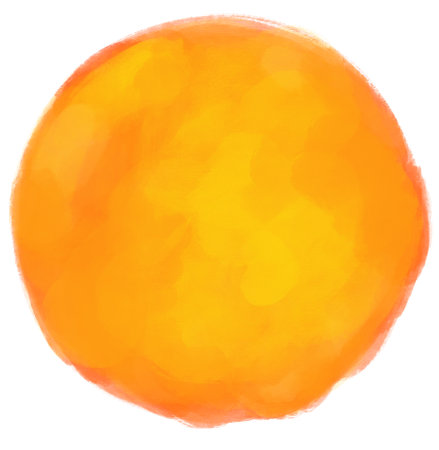 Watercolor wet painting colour blending bubble circle sphere brush texture illustration art backgroundの写真素材