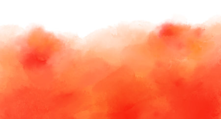 Watercolor brush paint banner background wet texture red purple paintingの写真素材