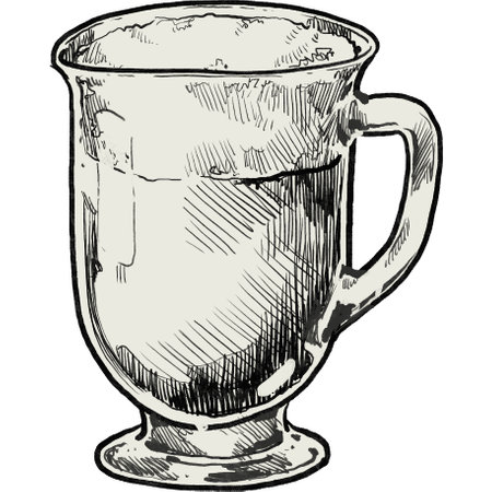 coffee cafe mug drink hand draw illustration penの写真素材