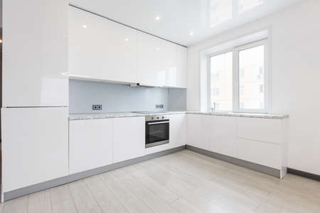 kitchen set in the interior of the apartment