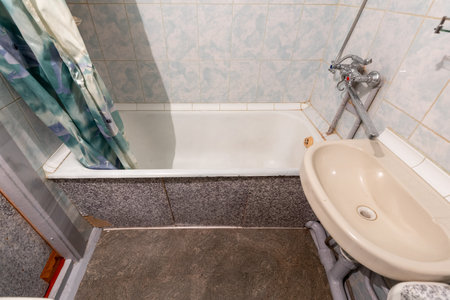 modern bathroom room with toiletの写真素材