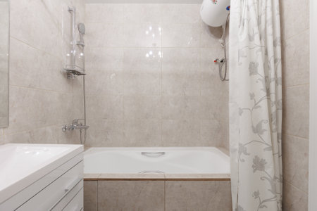 modern bathroom room with toilet and washing machine