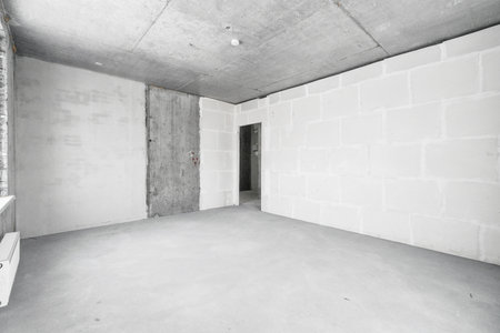 new apartment without finishingの写真素材