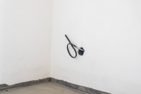Electrical wiring of the room without decoration