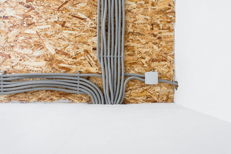 Electrical wiring of the room without decoration