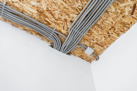 Electrical wiring of the room without decoration