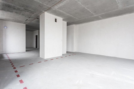 interior of the apartment in gray colors