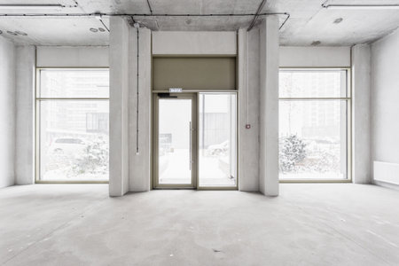 interior of the apartment in gray colors