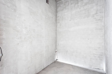 interior of the apartment in gray colorsの写真素材