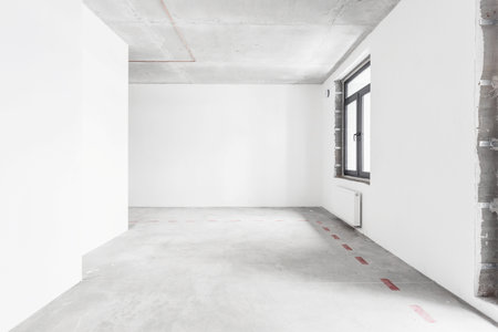 interior of the apartment in gray colors