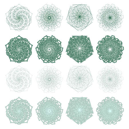 High quality rossete vector elements for diploma or certificate. Vector EPS+のイラスト素材