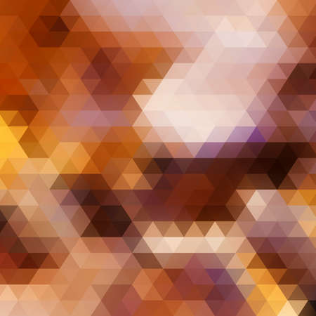 Autumn colorful background made of triangles. Square composition with geometric shapes. EPS10のイラスト素材