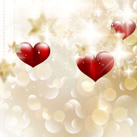 Beautiful valentine background with hearts. EPS 10 vector file includedのイラスト素材