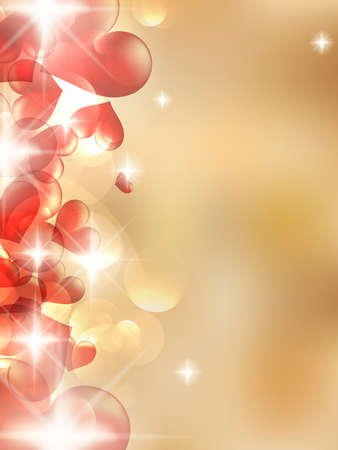 Valentine's day background with hearts. EPS10のイラスト素材