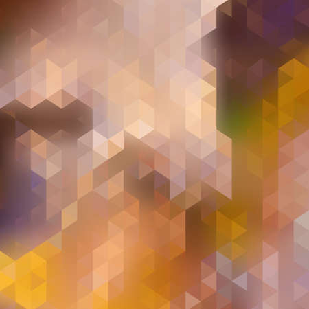 Autumn colorful background made of triangles. Square composition with geometric shapes. EPS10