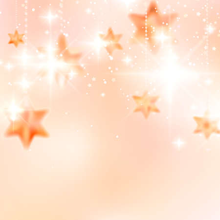 Elegant Christmas background with snowflakes and copyspace. のイラスト素材