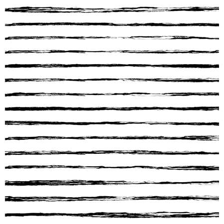 Set of Black hand painted abstract brush strokes  EPS10のイラスト素材